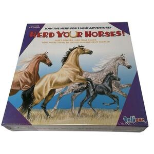 Herd Your Horses Board Game 3 Wild Adventures Aristoplay Sealed NEW